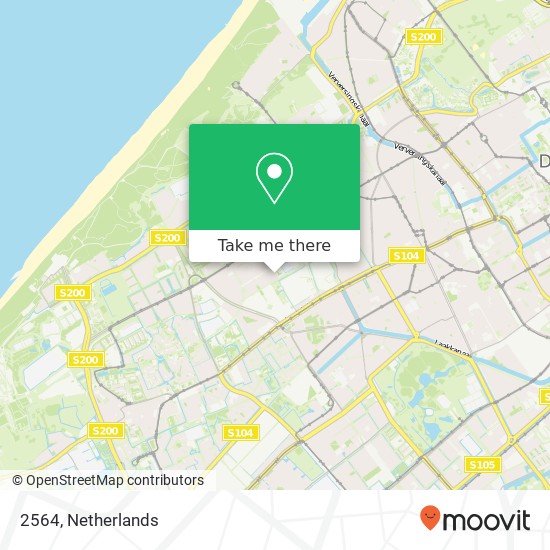 2564, 2564 Den Haag, Nederland Karte