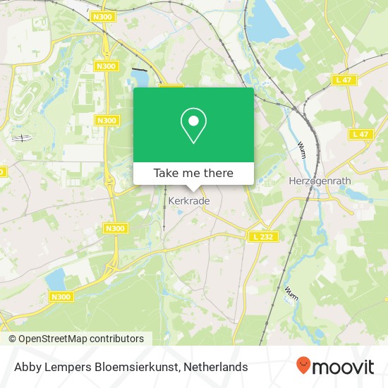 Abby Lempers Bloemsierkunst, Niersprinkstraat 10A map