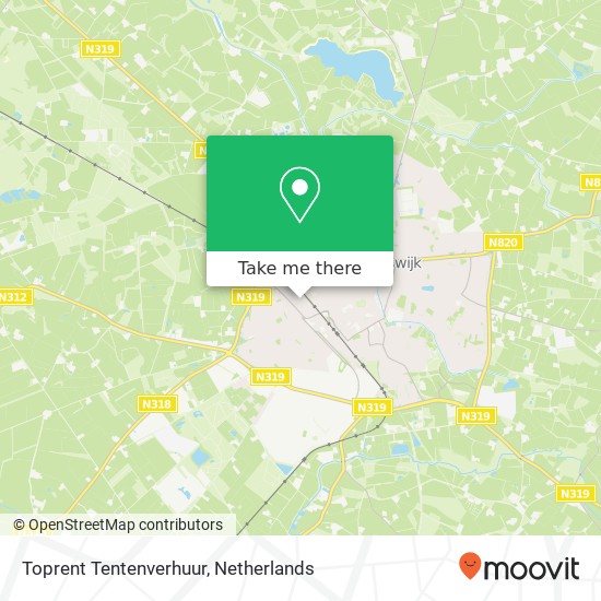 Toprent Tentenverhuur, Handelscentrum 8 Karte