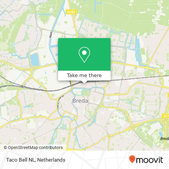 Taco Bell NL, Stationsplein map