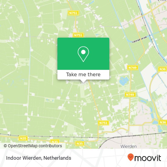 Indoor Wierden, Bruine Hoopsweg map