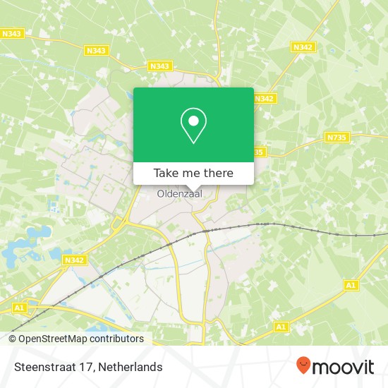 Steenstraat 17, Steenstraat 17, 7571 BH Oldenzaal, Nederland map