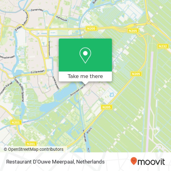 Restaurant D'Ouwe Meerpaal, Vijfhuizerdijk 3 Karte