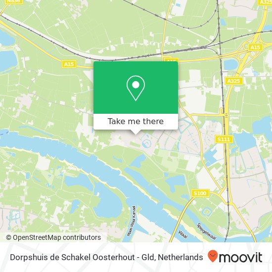 Dorpshuis de Schakel Oosterhout - Gld map