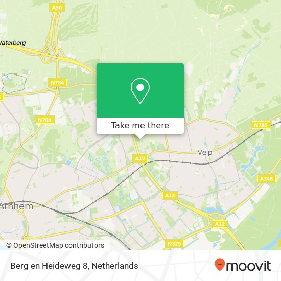 Berg en Heideweg 8, 6881 PK Velp map