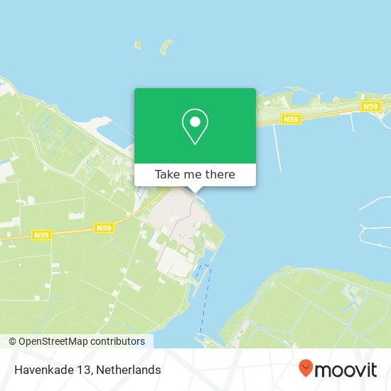 Havenkade 13, 4311 BA Bruinisse map