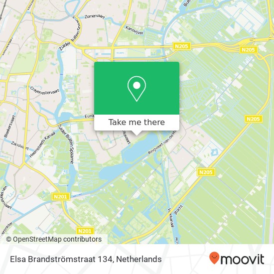 Elsa Brandströmstraat 134, 2037 LV Haarlem map