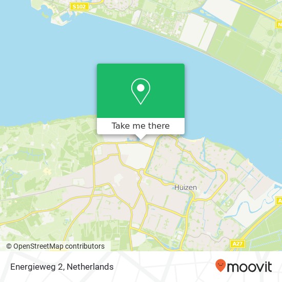 Energieweg 2, 1271 ED Huizen map