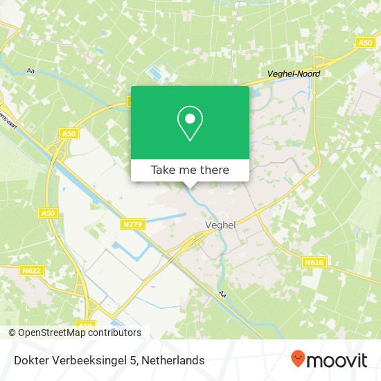 Dokter Verbeeksingel 5, 5461 AJ Veghel map