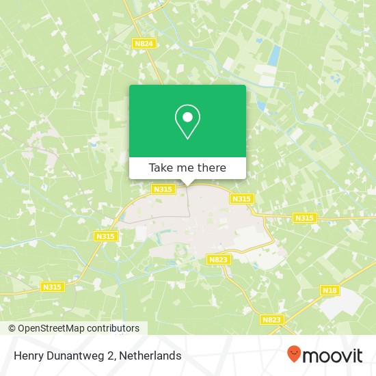 Henry Dunantweg 2, 7161 WS Neede map