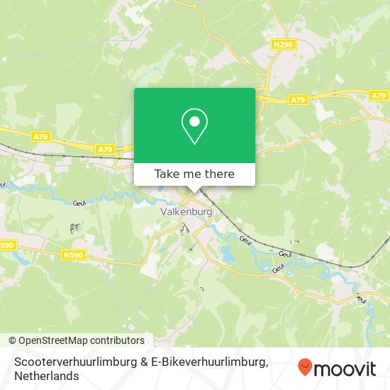 Scooterverhuurlimburg & E-Bikeverhuurlimburg map