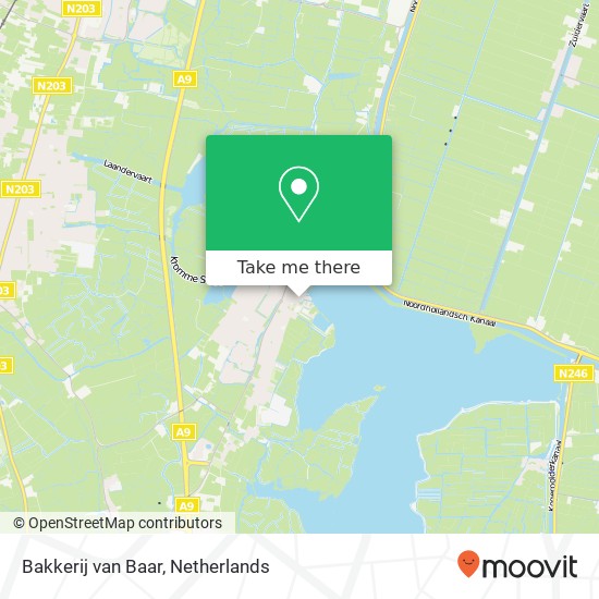 Bakkerij van Baar, Kerklaan 14 map