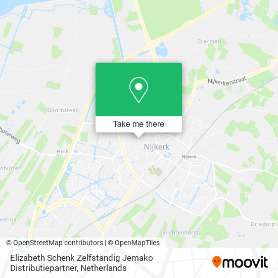 Elizabeth Schenk Zelfstandig Jemako Distributiepartner map