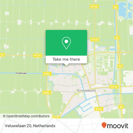 Veluwelaan 20, 8302 KR Emmeloord map