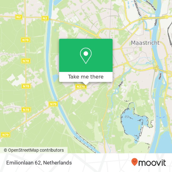 Emilionlaan 62, 6213 GM Maastricht map