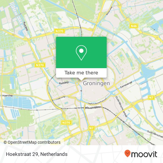 Hoekstraat 29, 9712 AM Groningen map