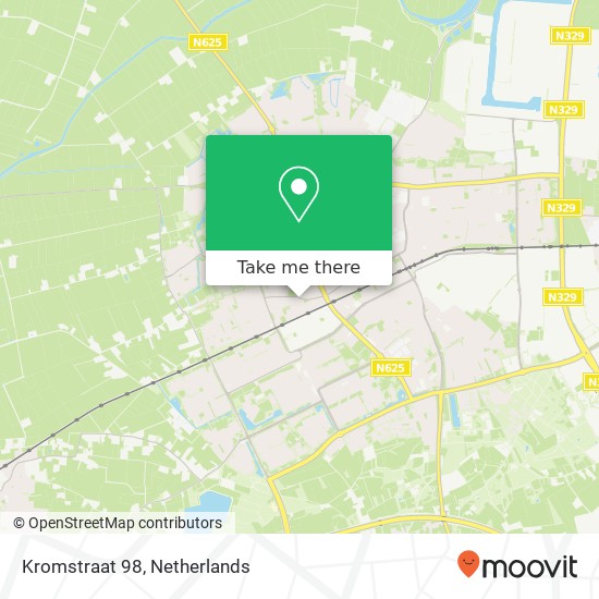 Kromstraat 98, 5345 AE Oss map