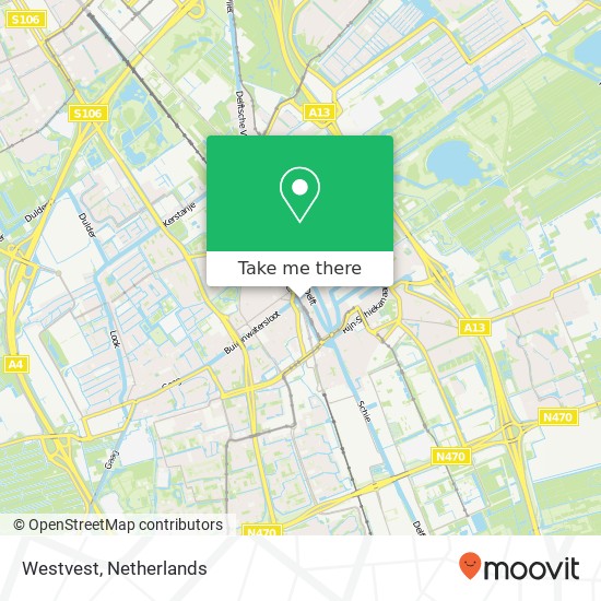 Westvest, 2611 BH Delft map