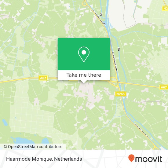 Haarmode Monique, Hogeweg 13 map