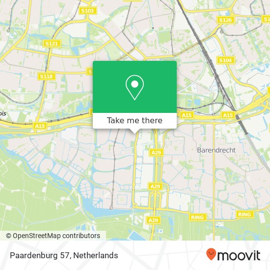 Paardenburg 57, 2994 CL Barendrecht map