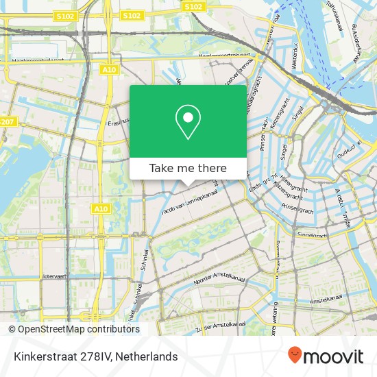 Kinkerstraat 278IV, Kinkerstraat 278IV, 1053 GB Amsterdam, Nederland Karte