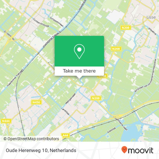 Oude Herenweg 10, 2215 RZ Voorhout map