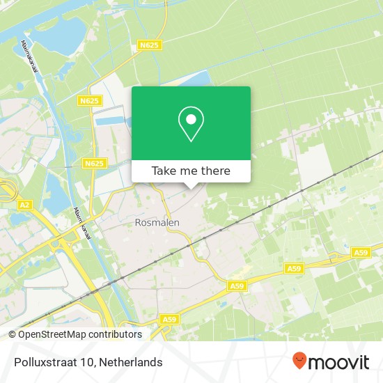 Polluxstraat 10, 5243 XJ Rosmalen map
