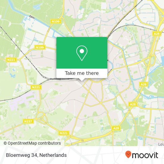 Bloemweg 34, 3811 MV Amersfoort map