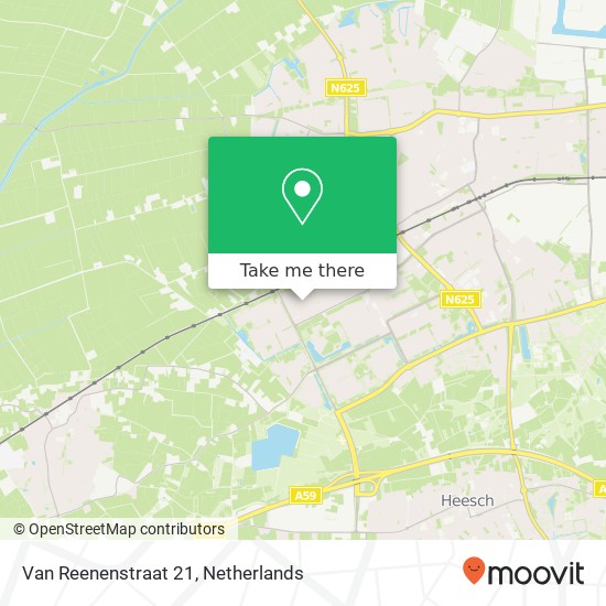 Van Reenenstraat 21, 5344 GP Oss map