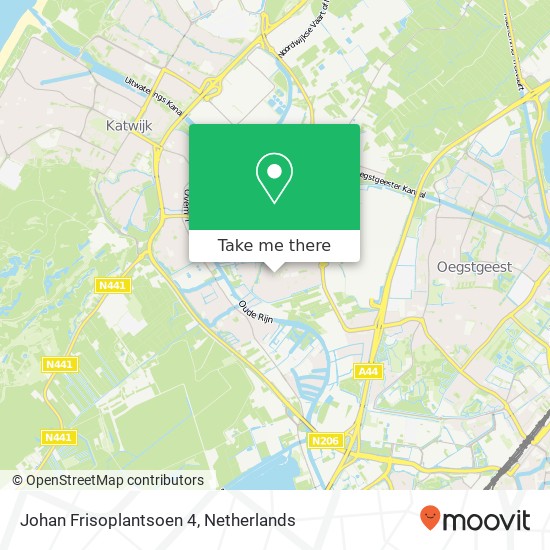 Johan Frisoplantsoen 4, 2231 VS Rijnsburg Karte