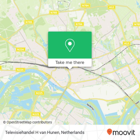 Televisiehandel H van Hunen, Steenstraat 11 map