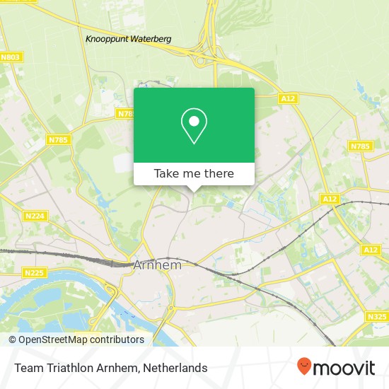 Team Triathlon Arnhem, Hommelseweg 536 map