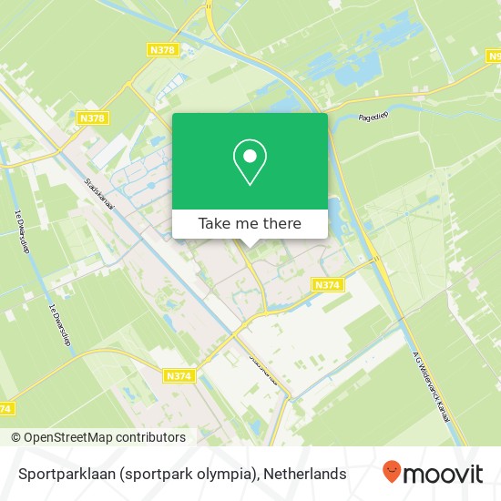 Sportparklaan (sportpark olympia), 9502 Stadskanaal map