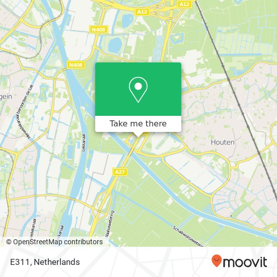 E311, 3992 Houten map