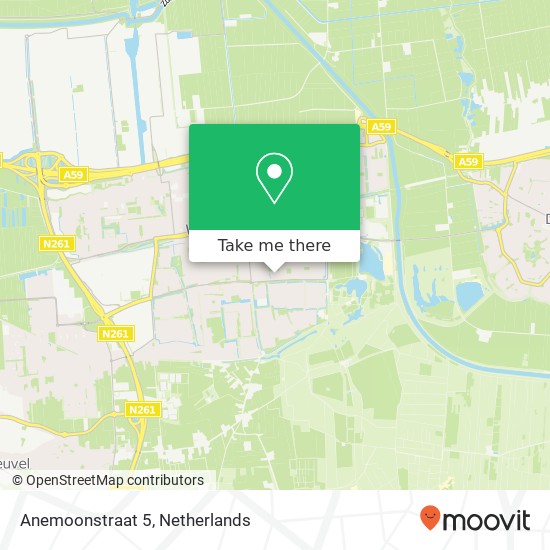 Anemoonstraat 5, 5143 CP Waalwijk map