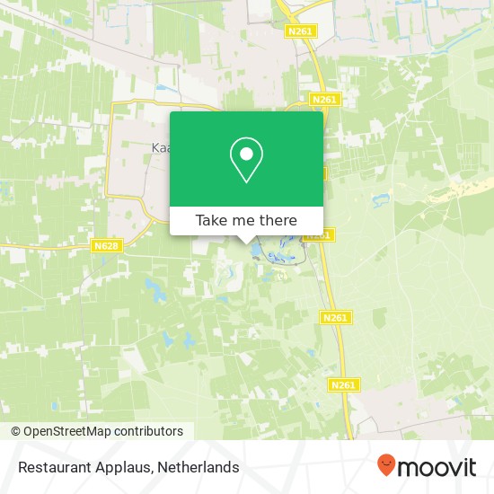 Restaurant Applaus, Kinkenpolder map