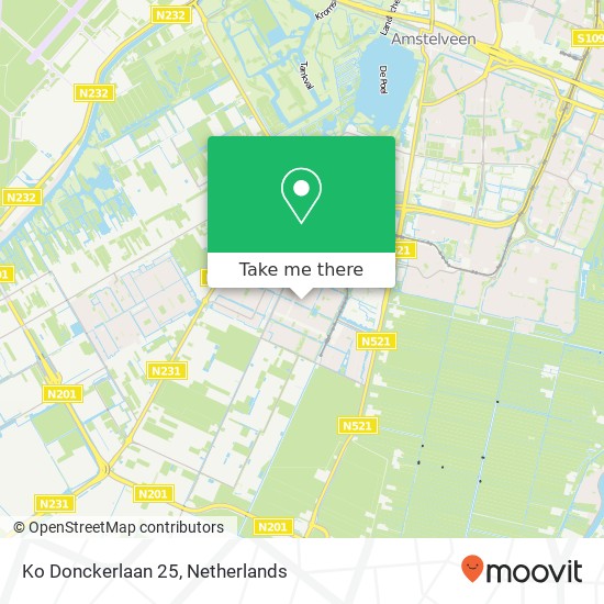 Ko Donckerlaan 25, Ko Donckerlaan 25, 1187 TD Amstelveen, Nederland map