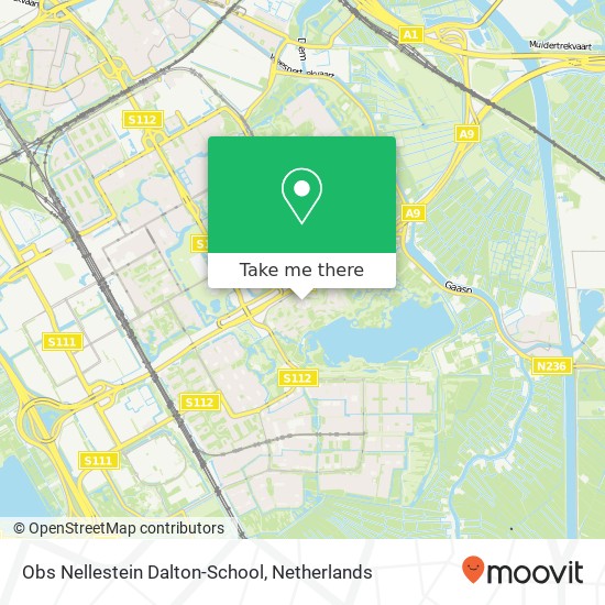 Obs Nellestein Dalton-School, Leksmondplein 31 map