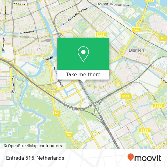 Entrada 515, 1114 AA Amsterdam-Duivendrecht Karte