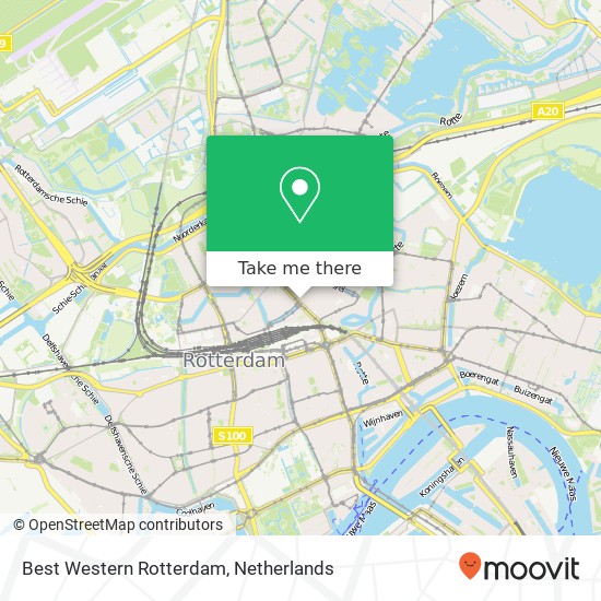 Best Western Rotterdam, Schiekade 658 map