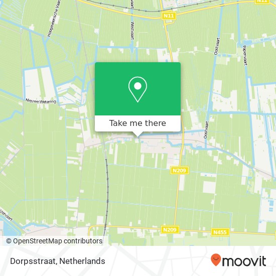Dorpsstraat, 2391 JA Hazerswoude-Dorp map