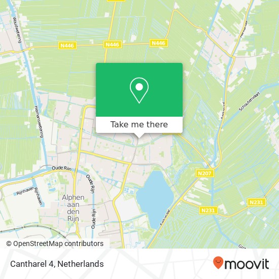 Cantharel 4, 2403 RA Alphen aan den Rijn map