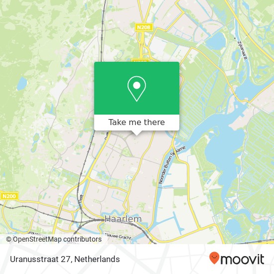 Uranusstraat 27, 2024 GK Haarlem map