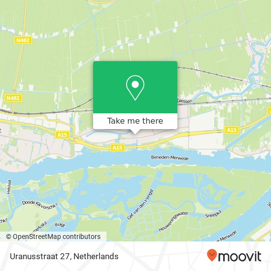 Uranusstraat 27, 3371 VM Giessendam map