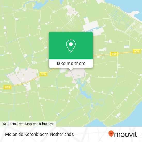 Molen de Korenbloem map