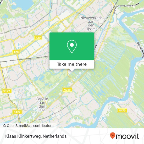 Klaas Klinkertweg, 2907 LG Capelle aan den IJssel map