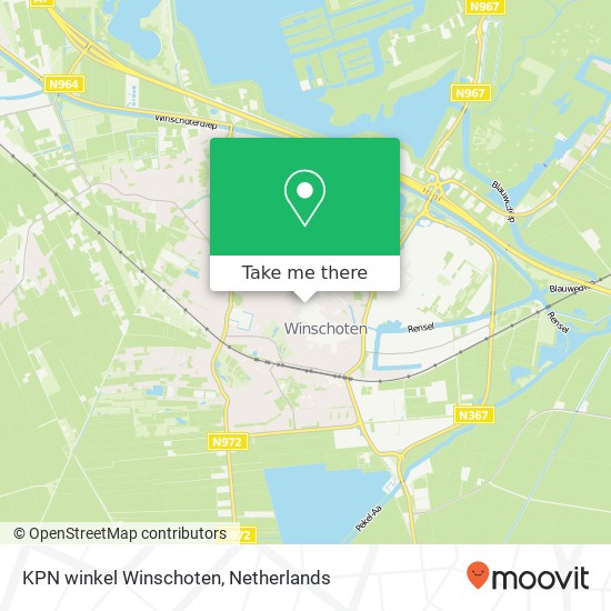 KPN winkel Winschoten, Langestraat 72 map