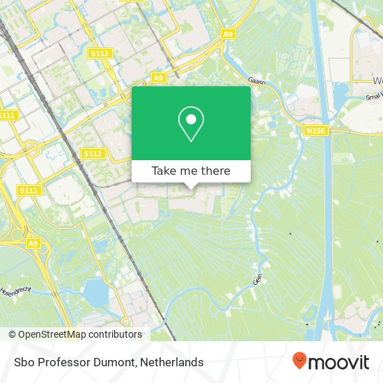 Sbo Professor Dumont, Woudrichemstraat 2 map