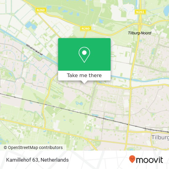 Kamillehof 63, 5044 AP Tilburg map