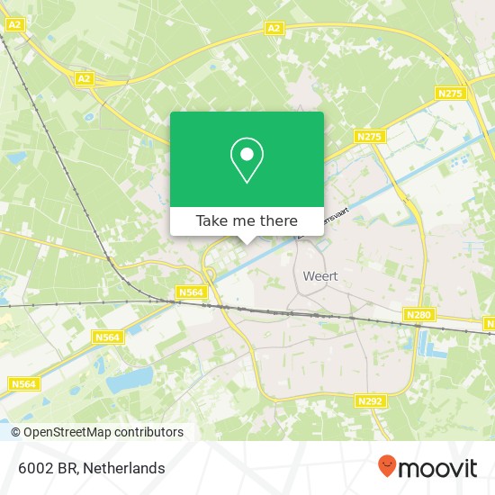 6002 BR, 6002 BR Weert, Nederland Karte
